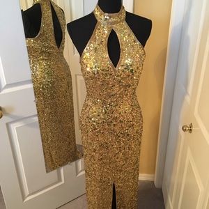 Designer “Mike Benet” Formals Full Sequin gown
